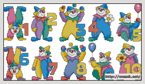 Download embroidery patterns by cross-stitch  - Abc-full of fun