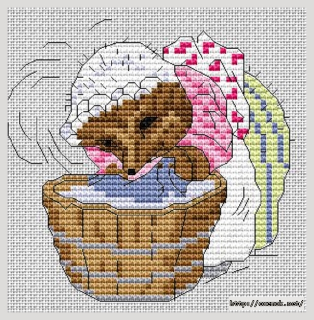 Download embroidery patterns by cross-stitch  - Madame piquedru b potter