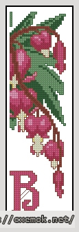 Download embroidery patterns by cross-stitch  - Bookmark b