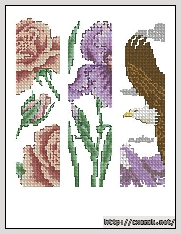 Download embroidery patterns by cross-stitch  - Закладки 1