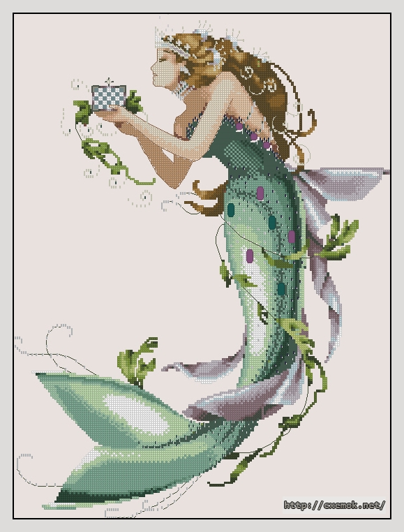 Download embroidery patterns by cross-stitch  - The_queen_mermaid, author 