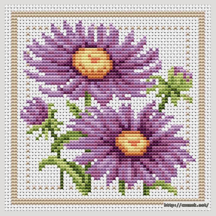 Download embroidery patterns by cross-stitch  - September - 