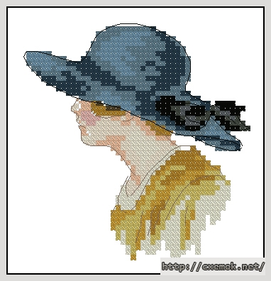 Download embroidery patterns by cross-stitch  - Прекрасная незнакомка, author 