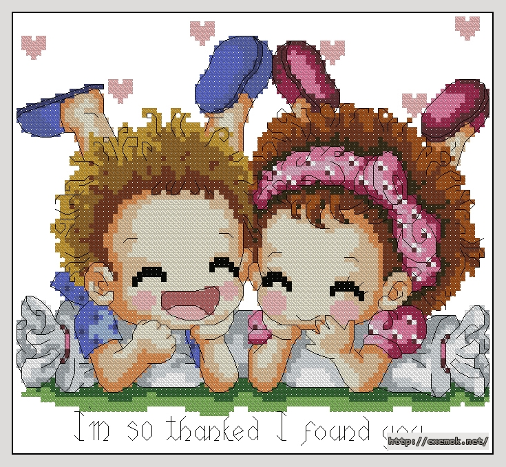 Download embroidery patterns by cross-stitch  - Im so thanked i found you, author 