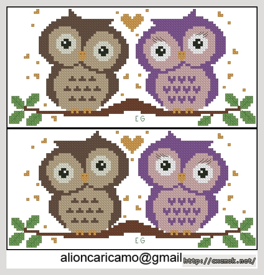 Download embroidery patterns by cross-stitch  - 2 guffi-2, author 