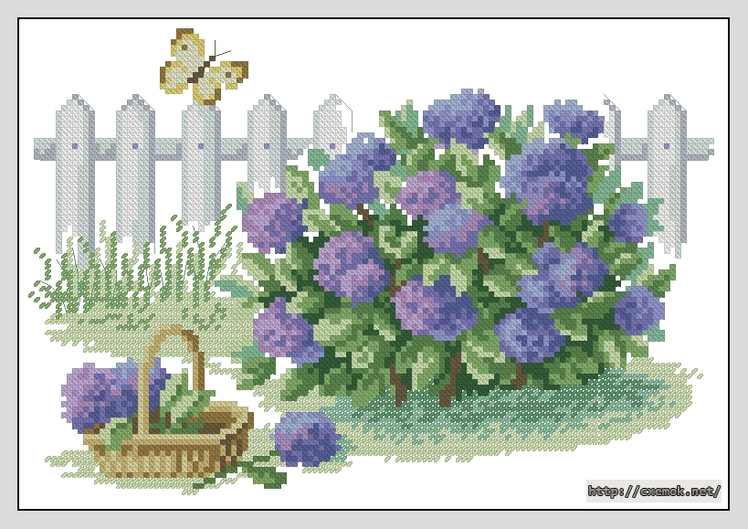 Download embroidery patterns by cross-stitch  - Garden delight, author 