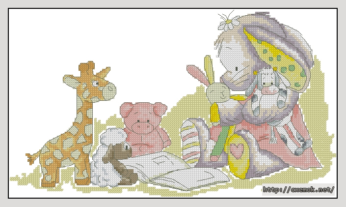 Download embroidery patterns by cross-stitch  - Story time, author 