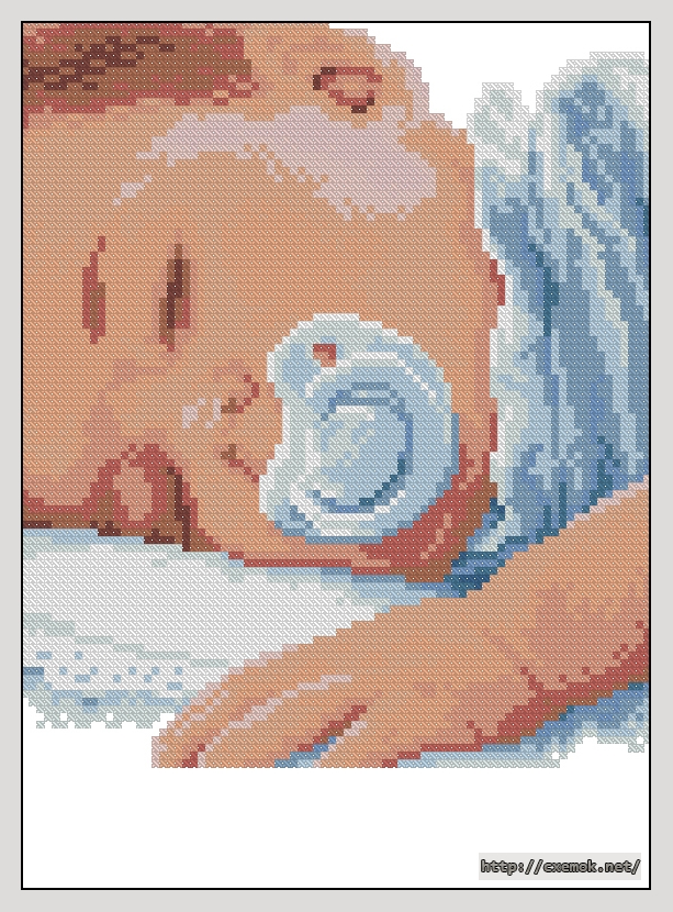 Download embroidery patterns by cross-stitch  - Boy dreaming, author 