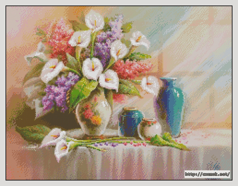 Download embroidery patterns by cross-stitch  - A famouse great picture