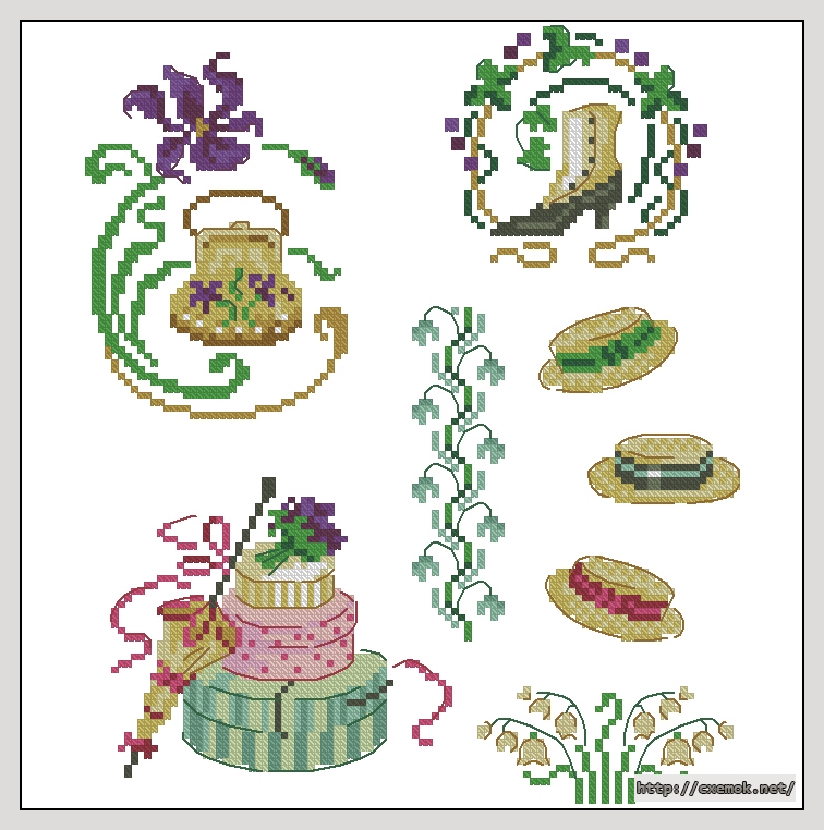 Download embroidery patterns by cross-stitch  - Depart pour la guinguette, author 