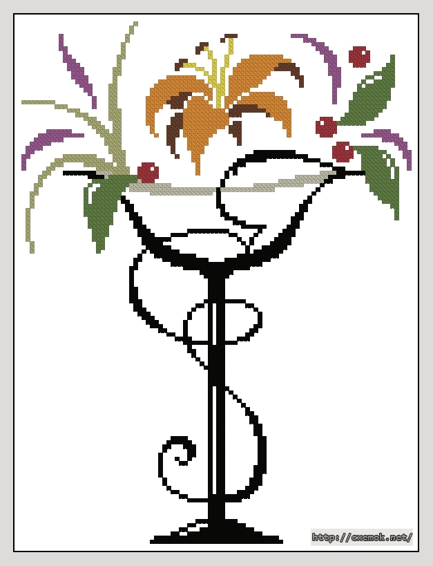 Download embroidery patterns by cross-stitch  - Summer