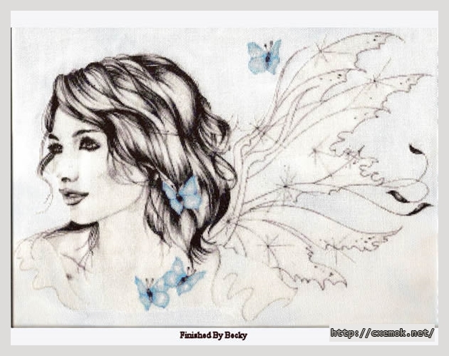 Download embroidery patterns by cross-stitch  - Blue, author 