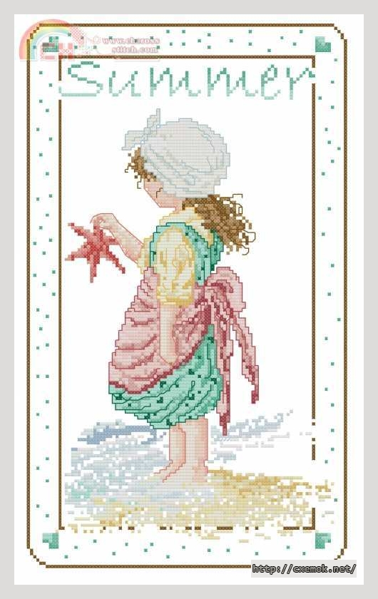 Download embroidery patterns by cross-stitch  - Country summer, author 
