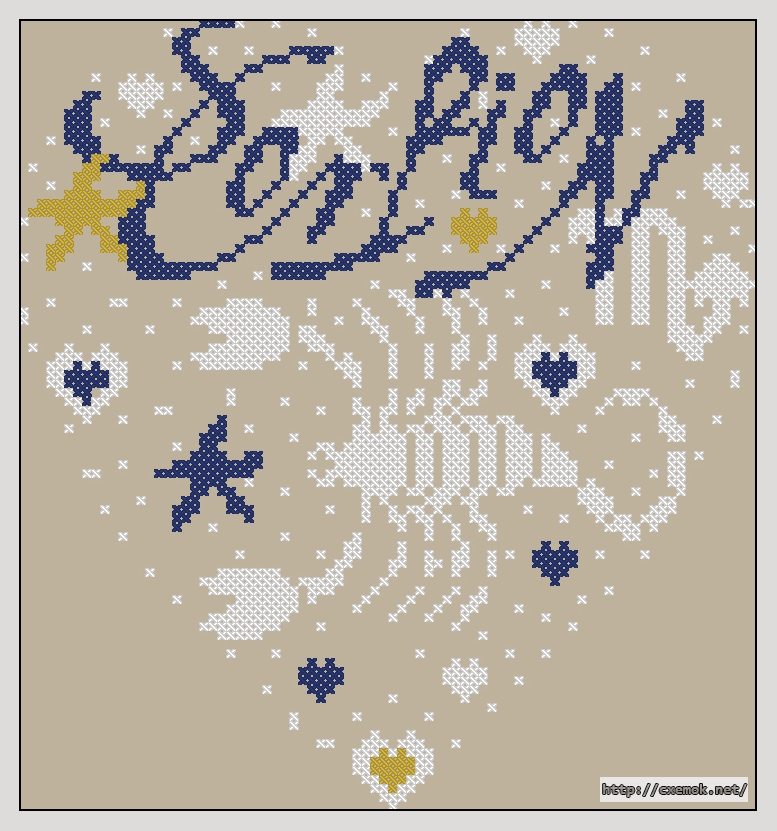 Download embroidery patterns by cross-stitch  - Scorpion, author 