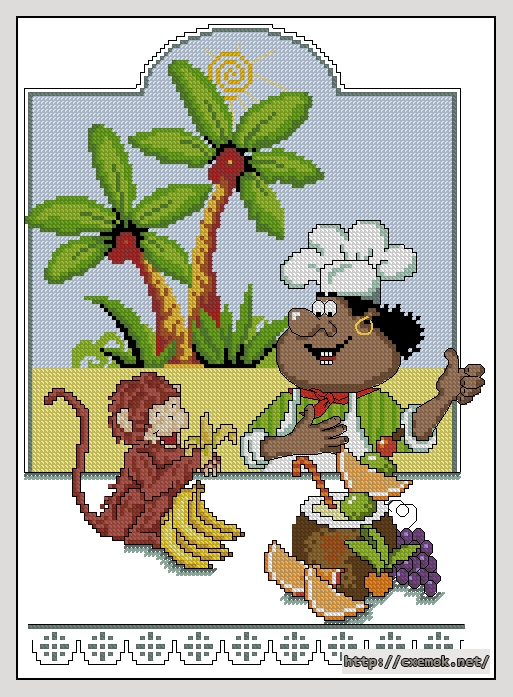 Download embroidery patterns by cross-stitch  - Африканский друг, author 