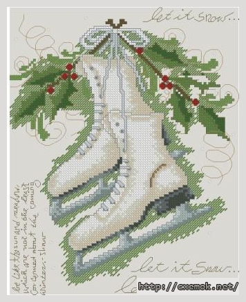 Download embroidery patterns by cross-stitch  - Vintage winter, author 