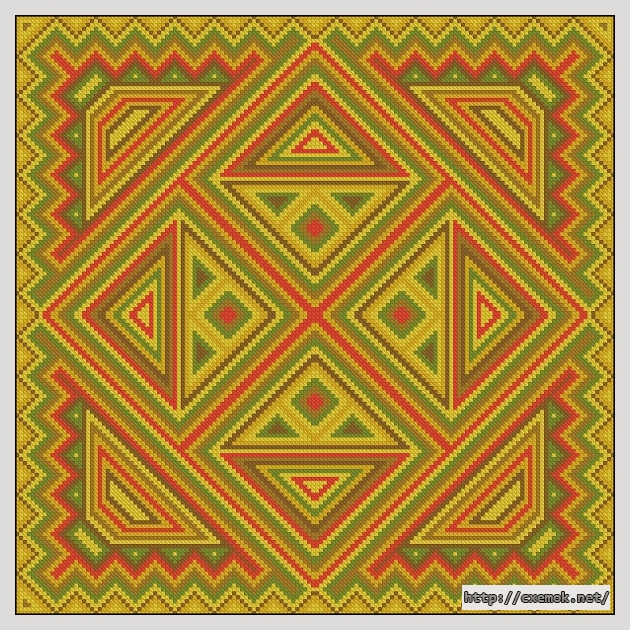 Download embroidery patterns by cross-stitch  - Геометрический узор, author 
