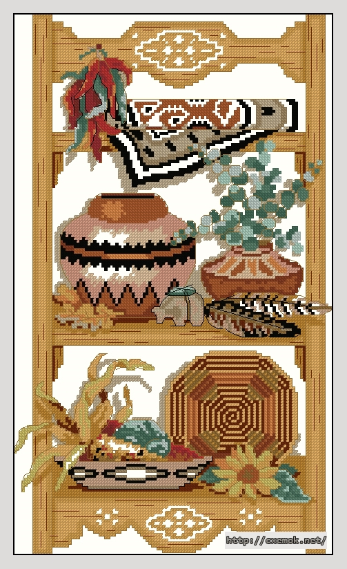 Download embroidery patterns by cross-stitch  - Southwest collection, author 
