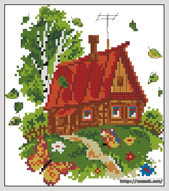 Download embroidery patterns by cross-stitch  - Яркое лето, author 