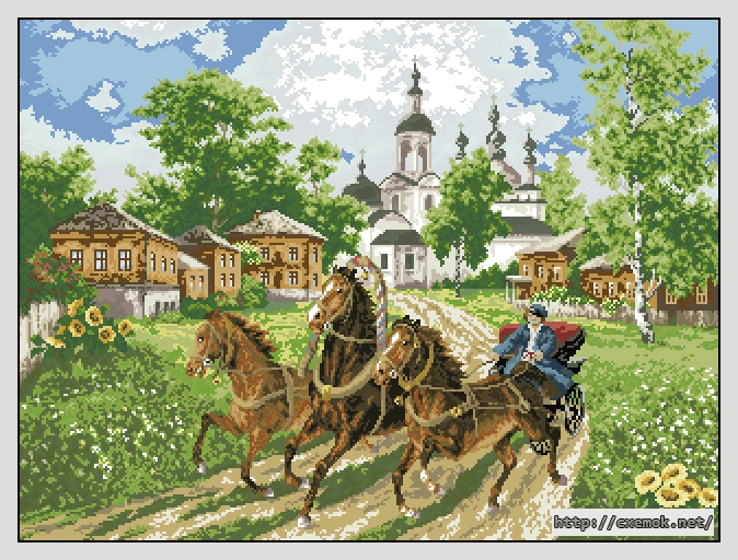 Download embroidery patterns by cross-stitch  - Эх, залетные!, author 