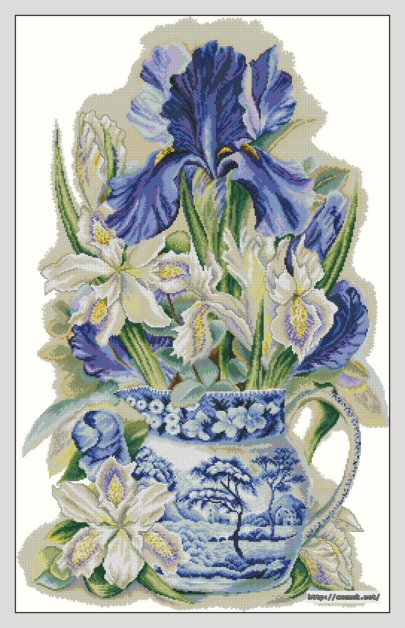 Download embroidery patterns by cross-stitch  - Blue rhapsody, author 