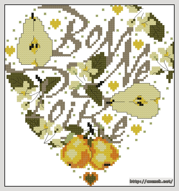Download embroidery patterns by cross-stitch  - Bonne poire, author 