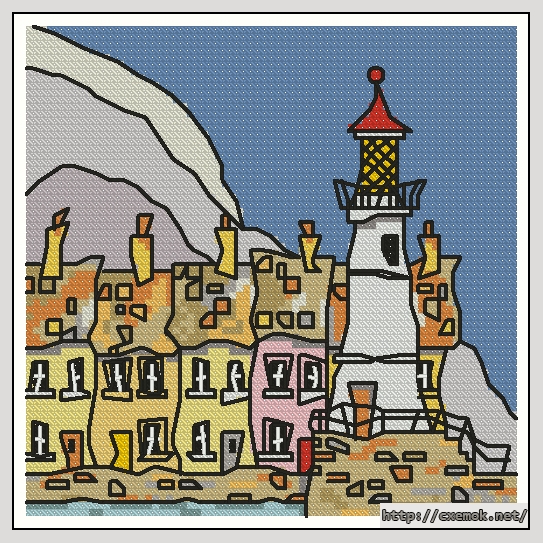Download embroidery patterns by cross-stitch  - Lighthouse 3, author 