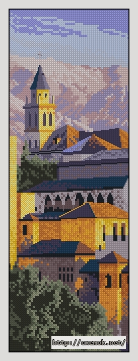 Download embroidery patterns by cross-stitch  - Alhambra, author 