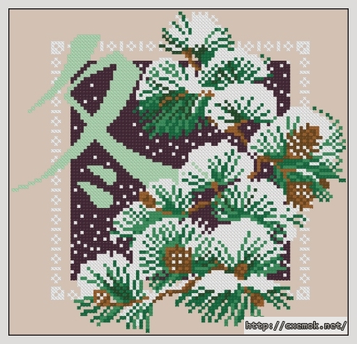 Download embroidery patterns by cross-stitch  - Зима, author 