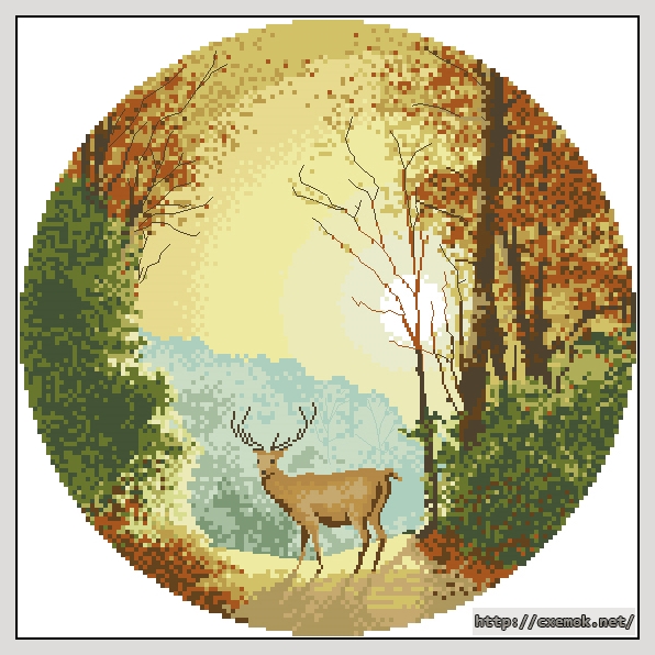 Download embroidery patterns by cross-stitch  - Autumn light, author 