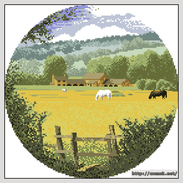 Download embroidery patterns by cross-stitch  - Buttercup meadow, author 