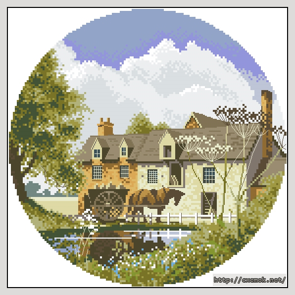 Download embroidery patterns by cross-stitch  - Morning delivery, author 