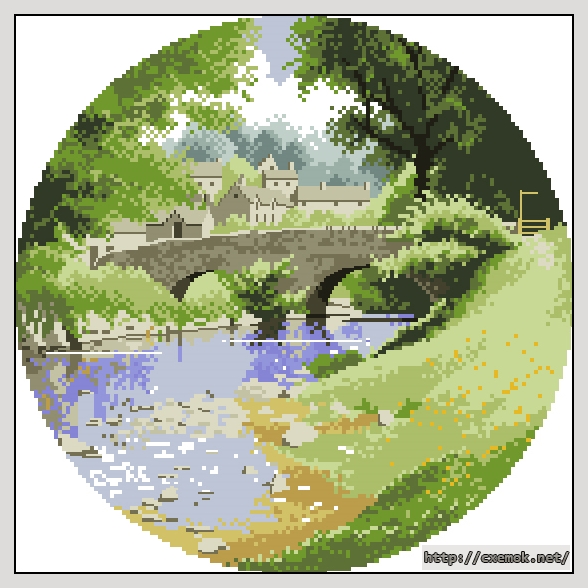Download embroidery patterns by cross-stitch  - Riverside, author 